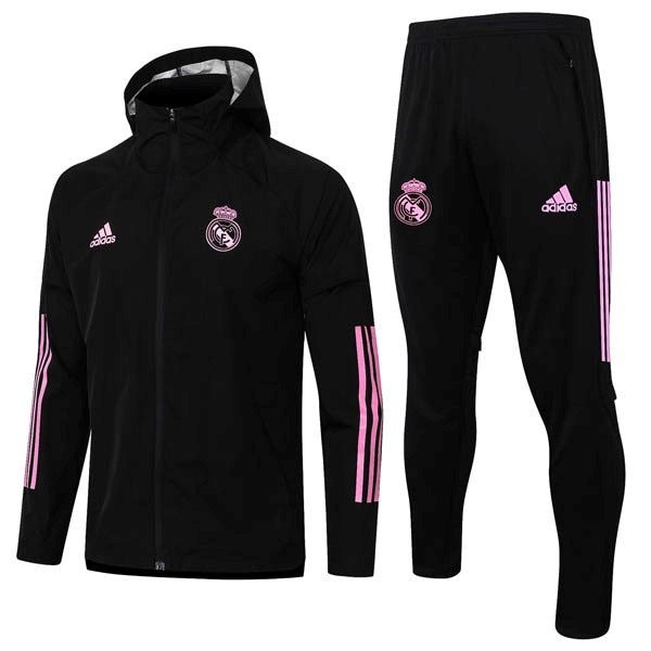 Rompevientos Real Madrid Conjunto Completo 2020/21 Negro Rosa